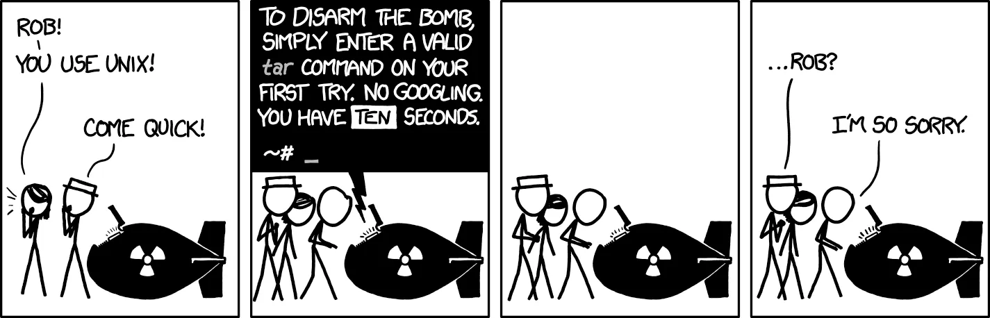 I used so much tar for LFS that I might be able to disarm a bomb XD