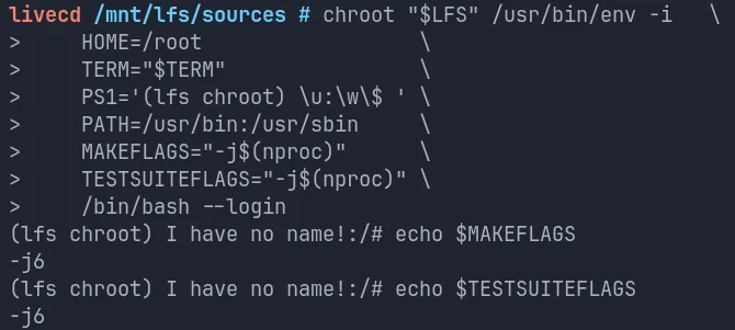 Chroot'ing